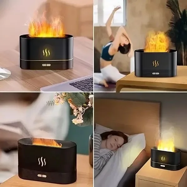 Humidificador Difusor de Aromas Efecto Fuego Intensidades - Imagen 2
