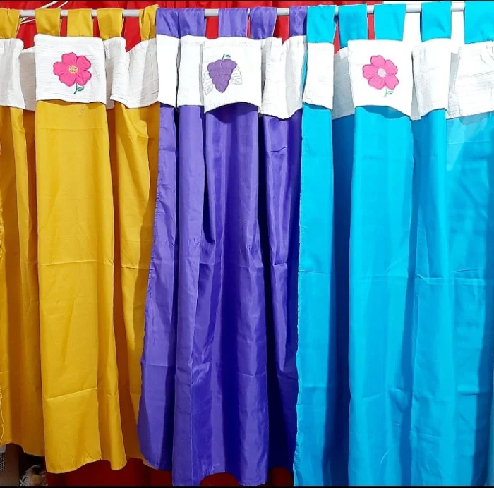 Cortinas Cocina con Bordado