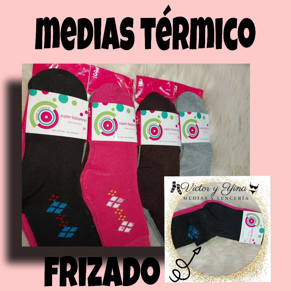 Medias Térmico-frizado de Hombre y Dama - Imagen 2