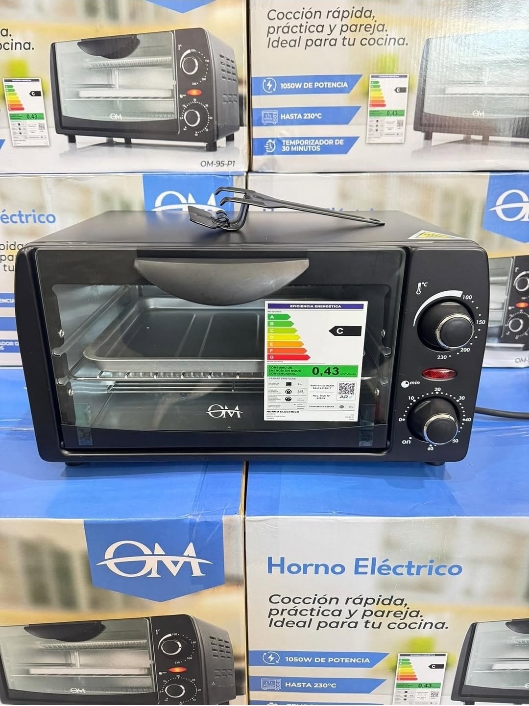 Horno Electrico 1050w Temporizador de 30 Min - Imagen 7