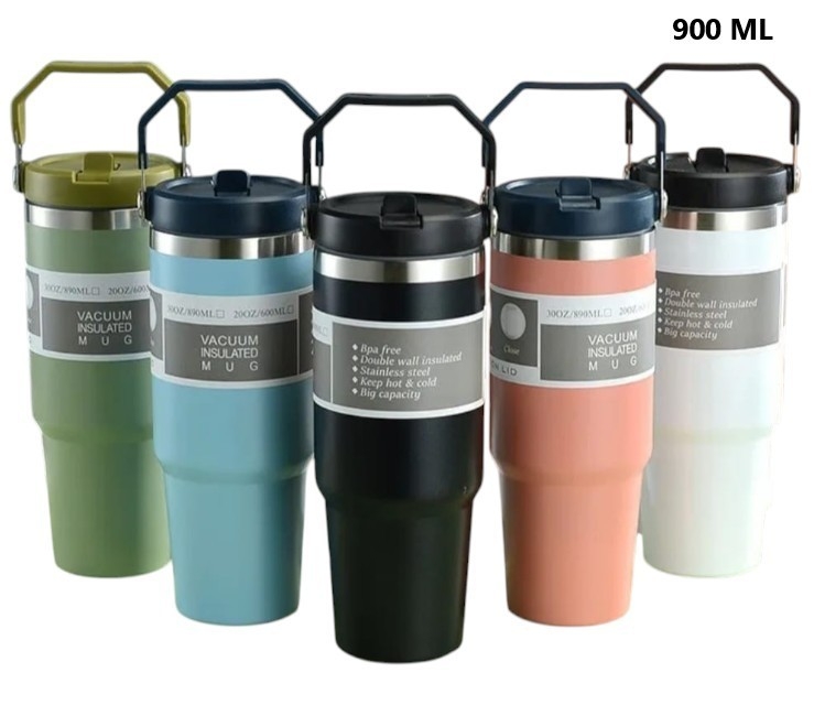 Vaso Termico 900ml con Tapa Manija y Sorbete - Imagen 7