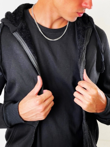 Campera con  Piel de Hombre