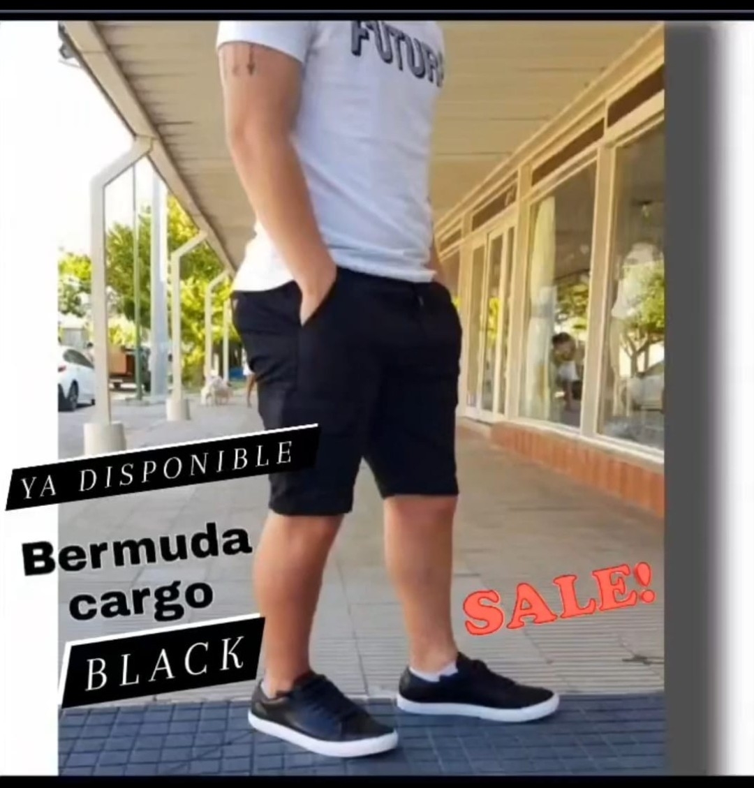 Bermuda Cargo con Elástico y Refuerzo X Curva $15,000 X Mayor $16,000 - Imagen 2