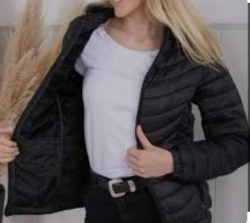 Campera  Dama Canelón Inflable Piel Booty Timil Dama