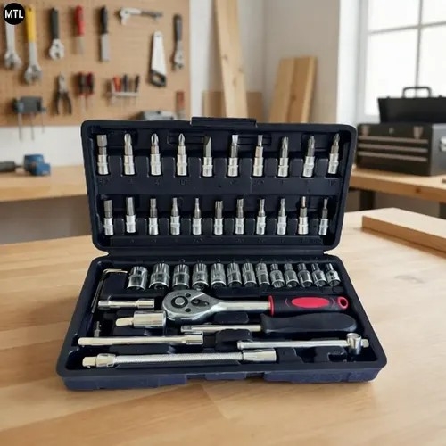 Melech-01 Set de Llave Tubo 46pcs Bt0046 - Imagen 3