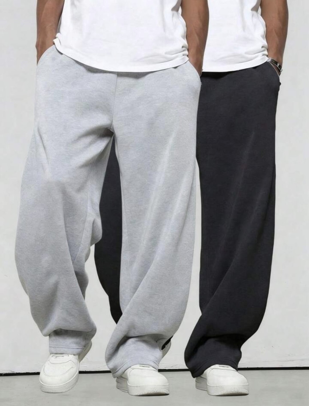 Hermosos Pantalones Baggy Rústico Pesado Peinado - Imagen 2