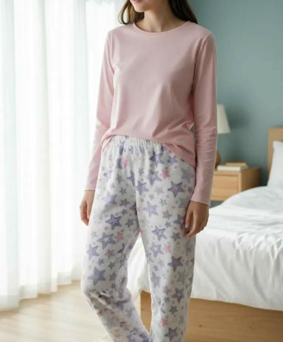 Hermosos Pantalones Pijama Polar Soft Luminosos Muy Buena Calidad - Miniatura 3