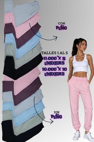 Pantalón de Friza Cargada