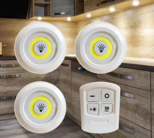 Set Placard X3 de Luz Cob 3aaa C/control Cob-13