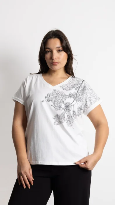 Inti - Remera Cuello V Algodón Importada