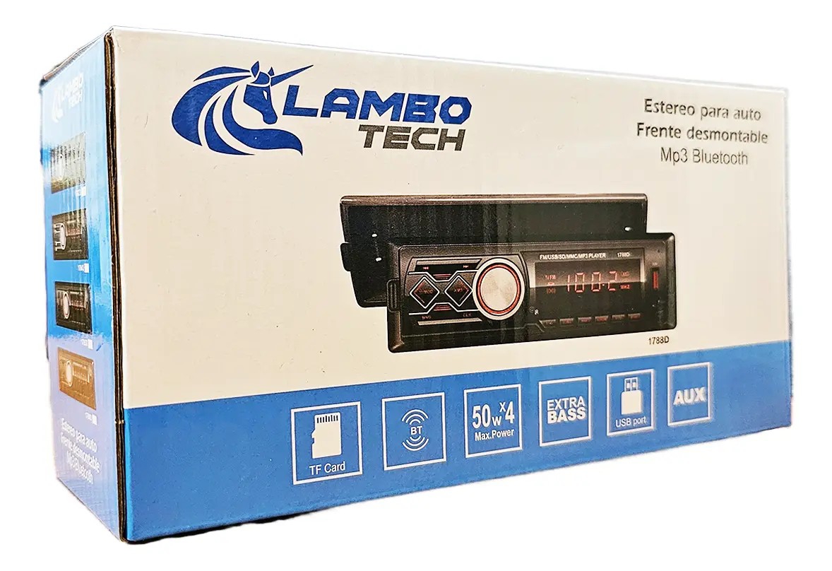 Estereo Desmontable con Control Bluetooth-usb-auxiliar - Imagen 5