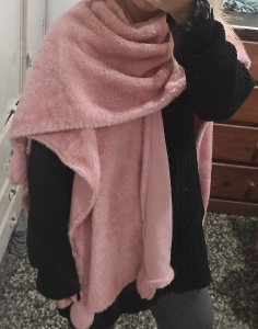 Poncho Peluche Bifaz
