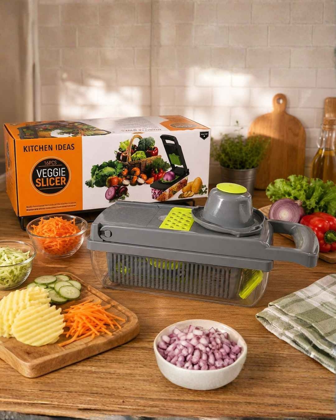 Mandolina Picador y Rellador de Verduras 12 en 1 - Imagen 1