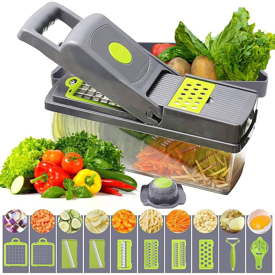 Mandolina Picador y Rellador de Verduras 12 en 1 - Imagen 6