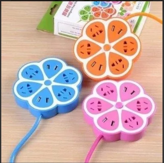Zapatilla Flor Alargador Enchufe y Usb 1.8m - Imagen 1