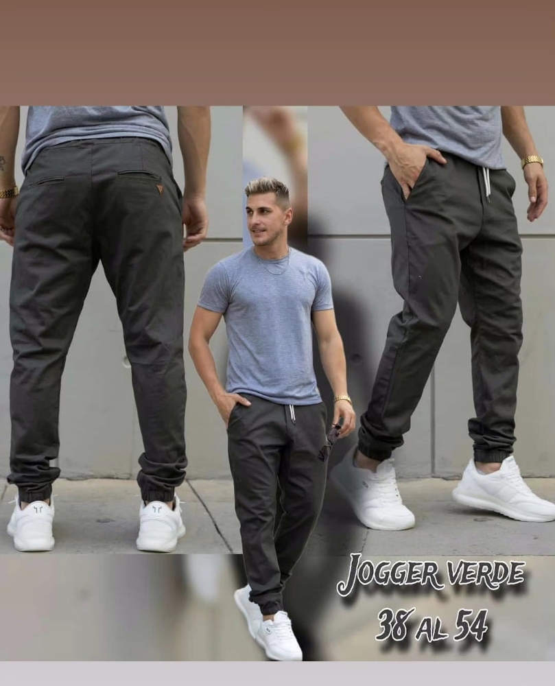 Jogger Azul Colegial Elastizado Talle Especial 100 Calidad - Imagen 4