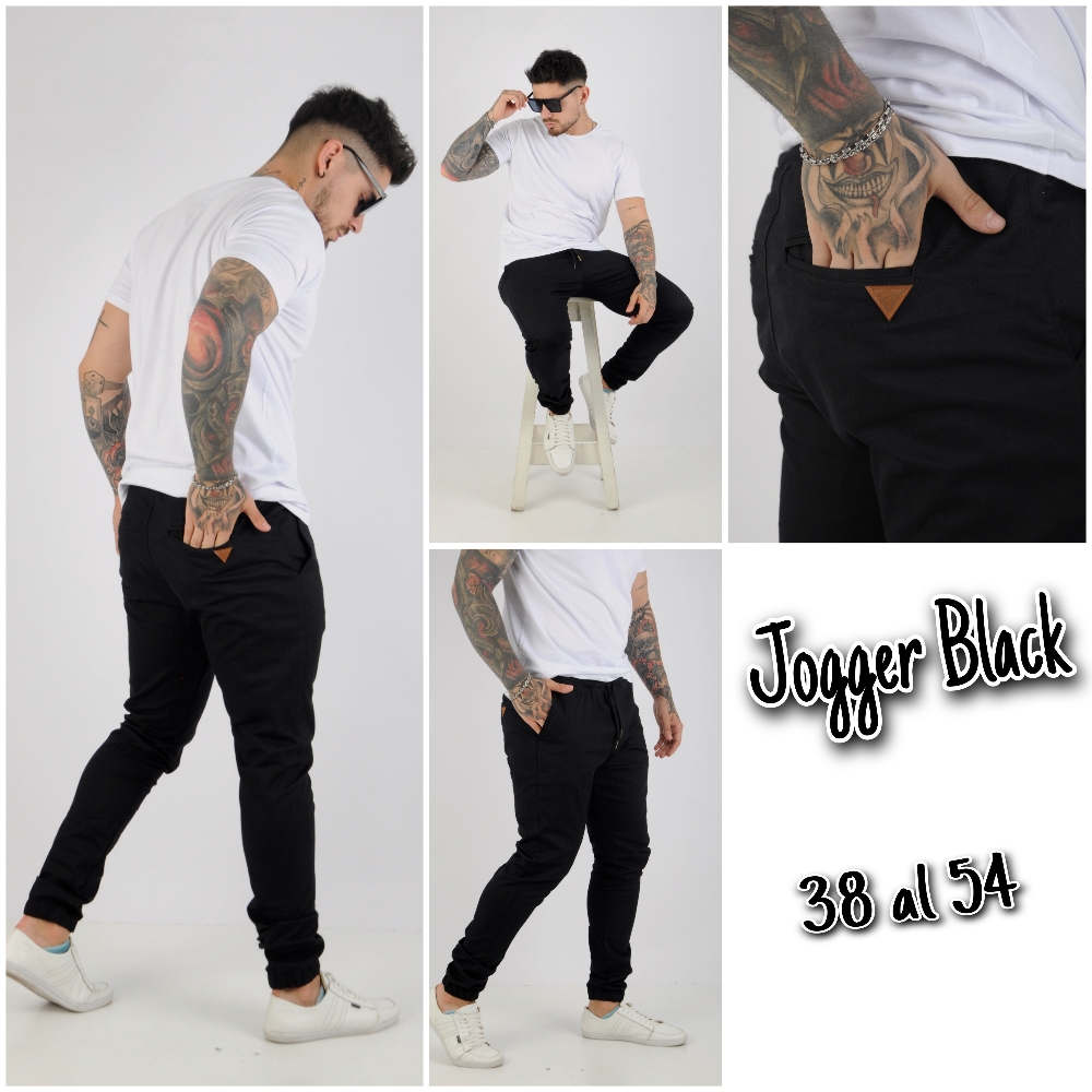 Jogger Azul Colegial Elastizado Talle Especial 100 Calidad - Imagen 3