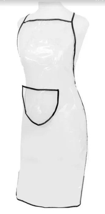 Delantal Transparente Plástico Tintura