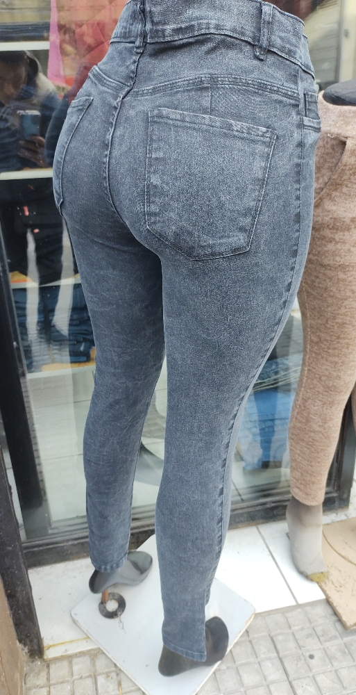 Jeans de Dama Arenado Gris - Imagen 2