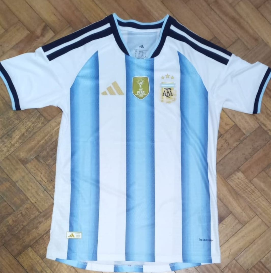 Camiseta Arg, Version Jugador G5 Titular Pack de 10 a $ 32,000 C/ u - Imagen 3