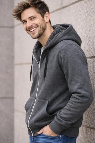 Campera de Hombre con Piel