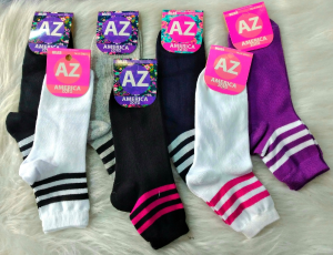 Tenis C/rayas Mujer Algodon Z