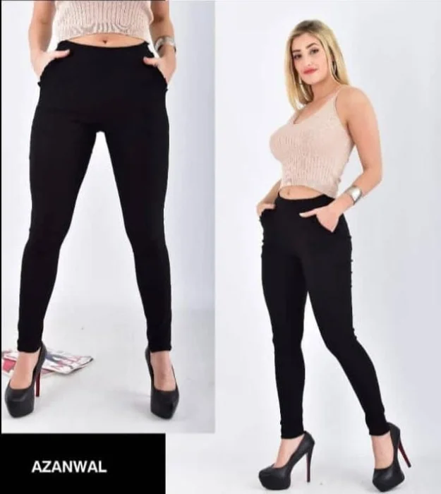 Pantalon con Voladito en los Bolsillos Tiro Alto Calce Perfecto Premium