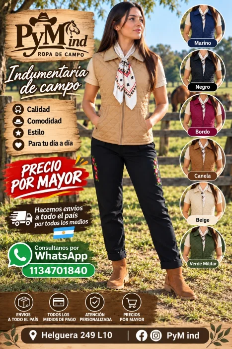 Chaleco Mantelasse  Dama