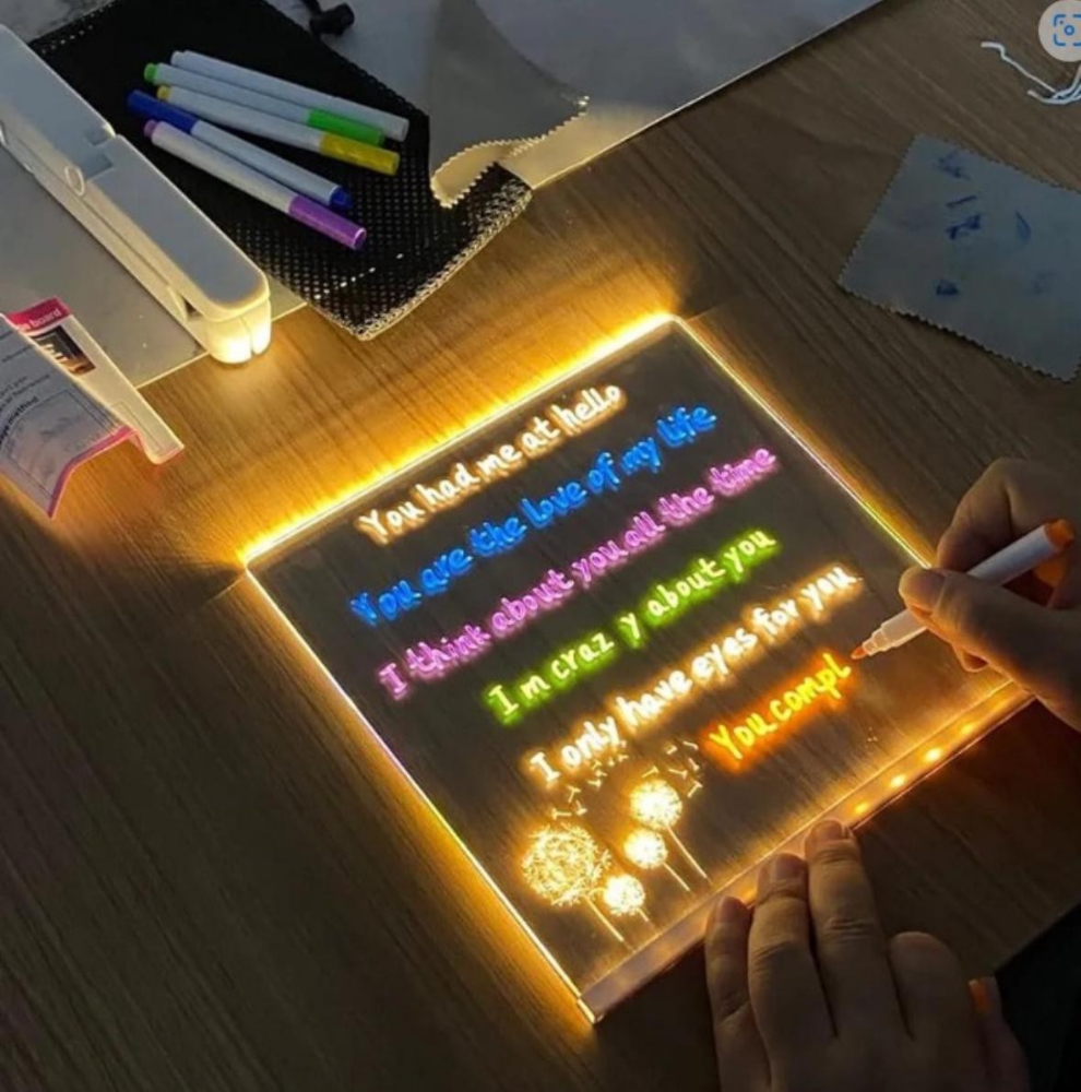 Pizarra Led Marcadores 15x15cm - Imagen 4