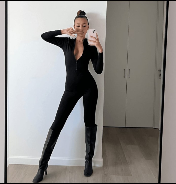 Catsuit " Premium " Largo Dama Negro - Imagen 4