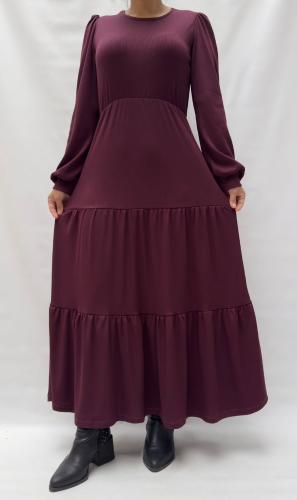 Vestido Frizado de Dama