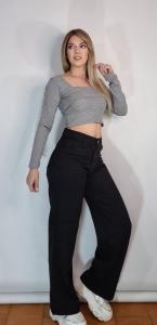 Jeans Wide Leg ( Rígido) - Miniatura 3