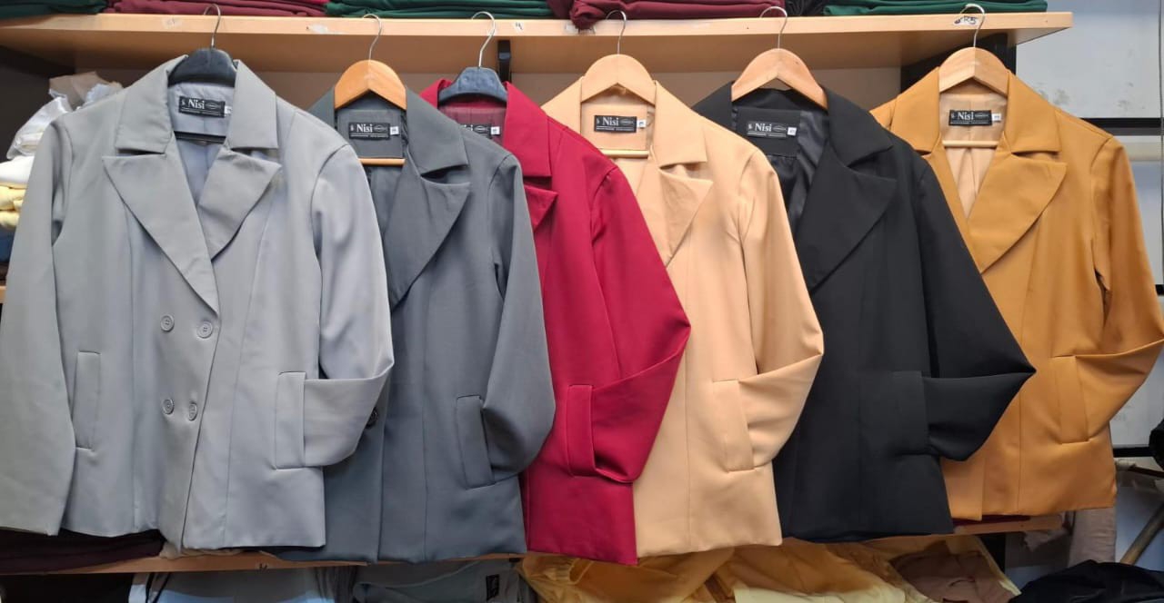 Blazer Forrado de Crep Sastrero Liso - Imagen 3
