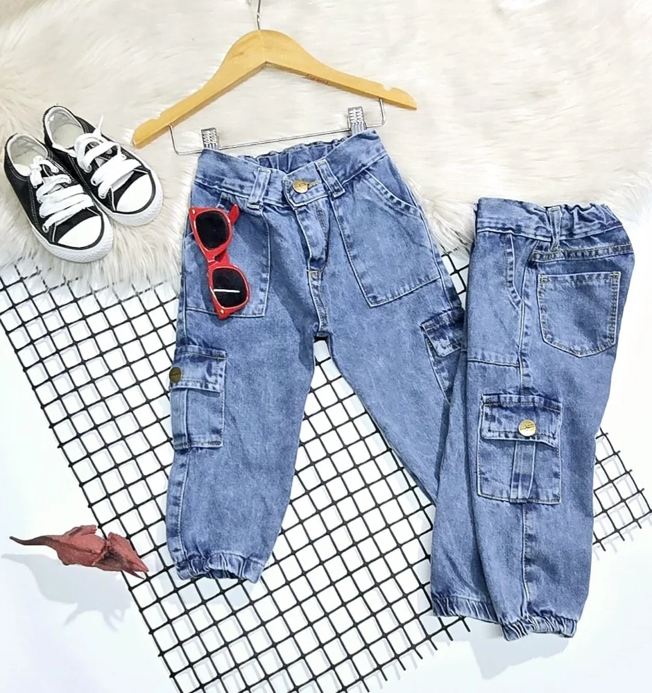 Jeans Cargo Mom para Bebe - Imagen 3