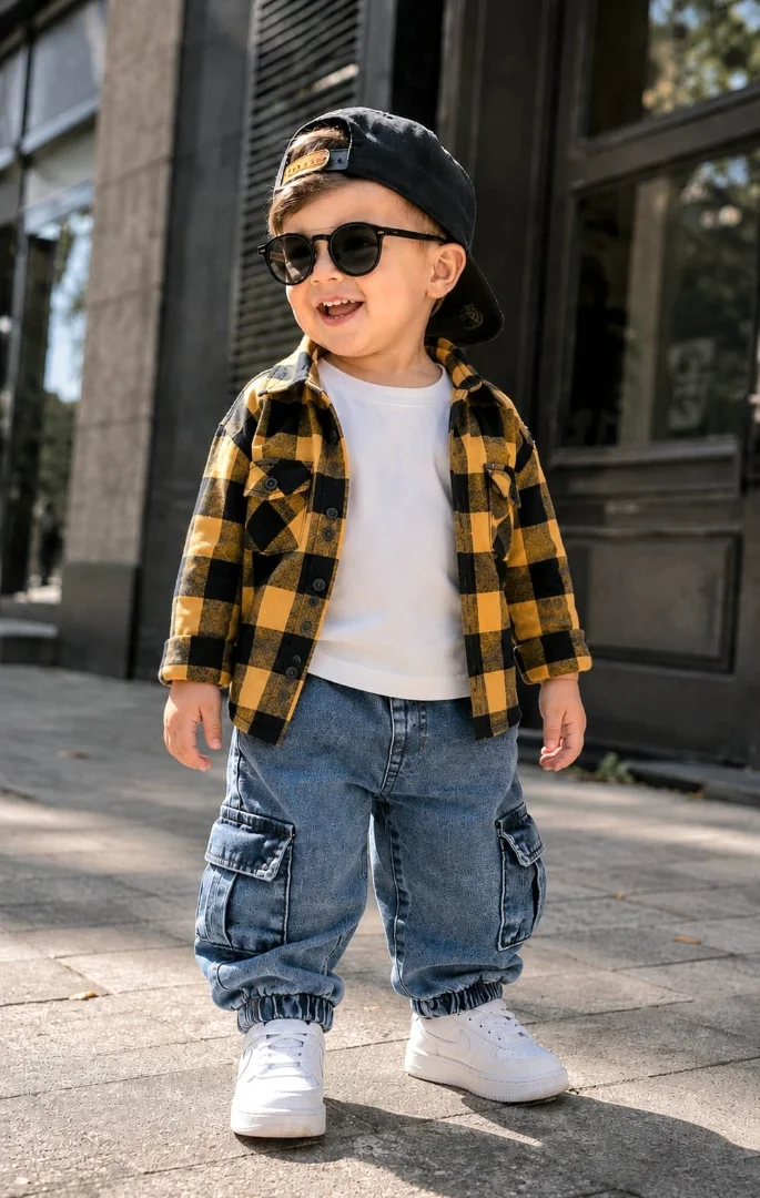 Jeans Cargo Mom para Bebe - Imagen 4