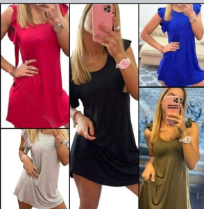 Vestido con Lazo y  Bolsillos