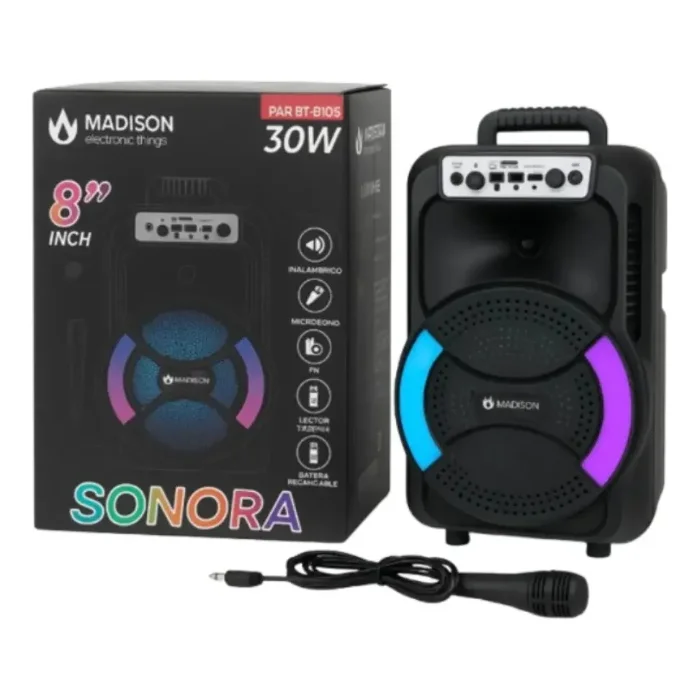 Parlante Bluetooth 8" Sonora