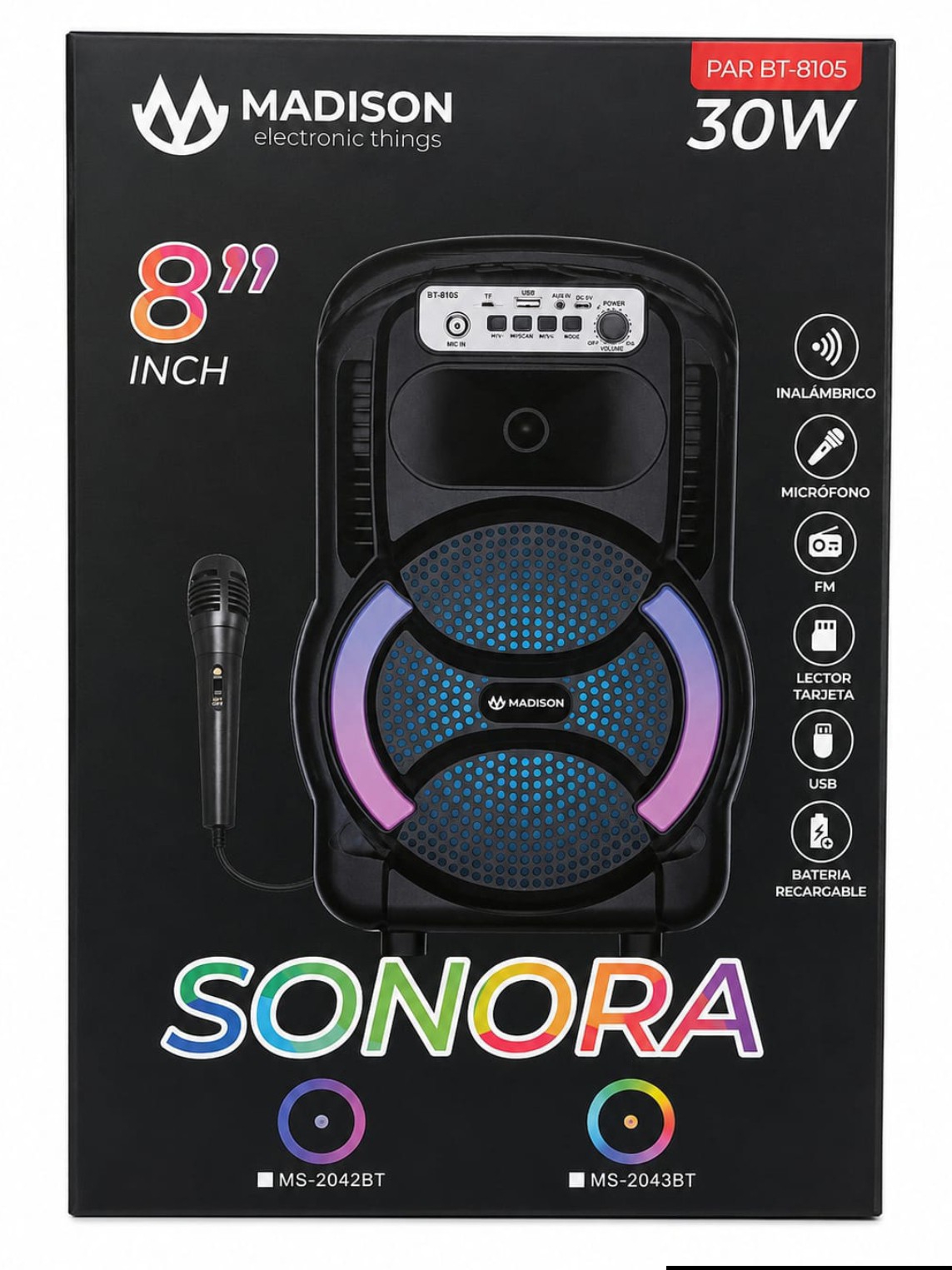 Parlante Bluetooth 8" Sonora - Imagen 3