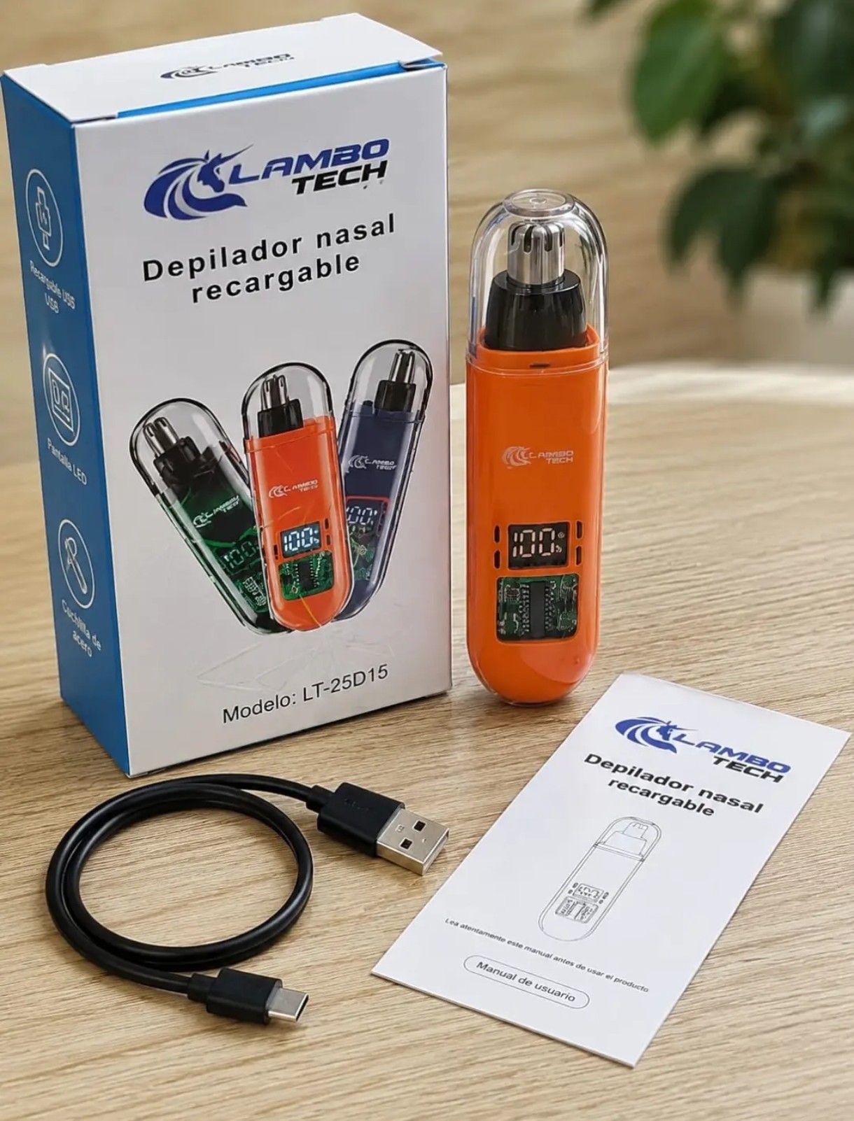 Depiladora Nazal Recargable Lambo Tech - Imagen 2