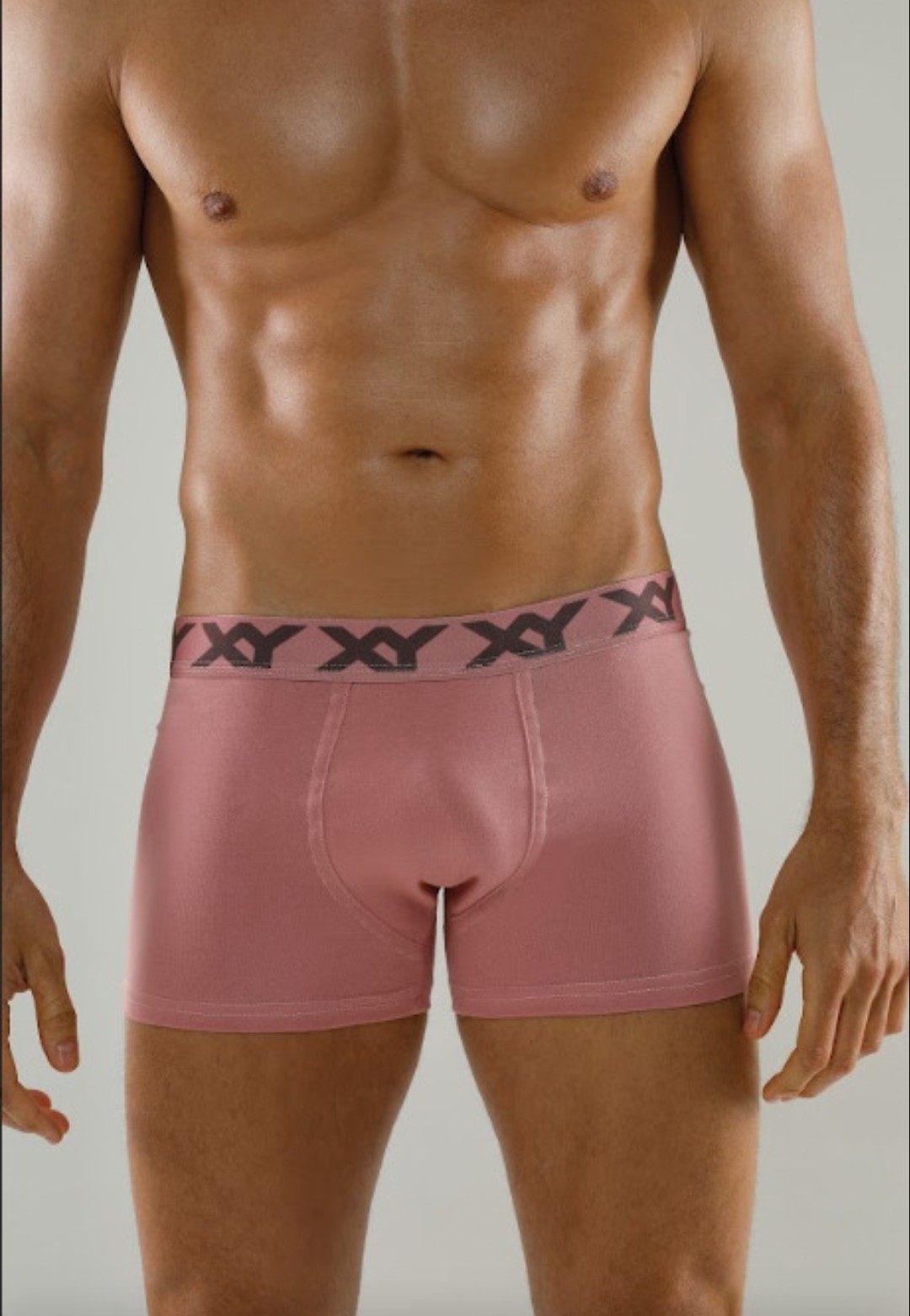 Boxer Algodón Lycra Xy Liso - Imagen 1