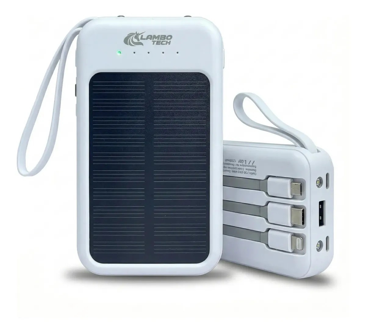 Cargador Portátil Multificha con Carga Solar y Usb - Imagen 3
