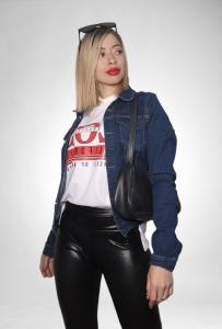 Campera Jeans ( Azul Marino)