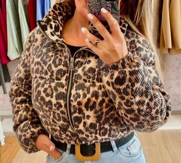 Campera Print Lentejuelas