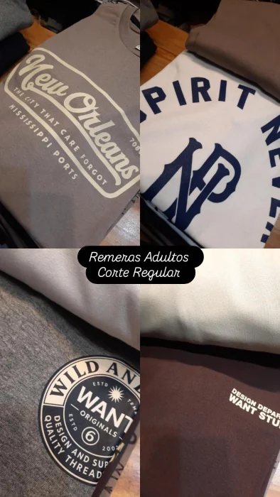 Remeras Adultos Surtido