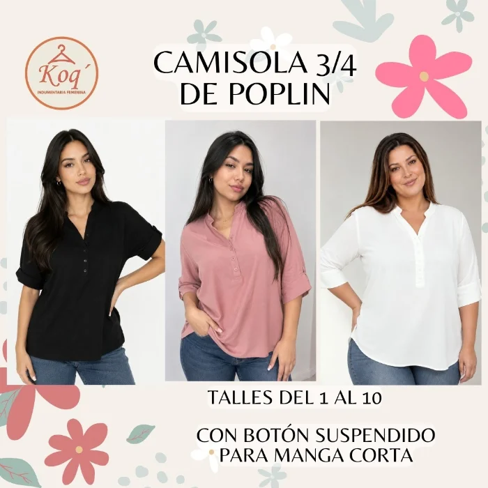 Camisola Manga 3/4