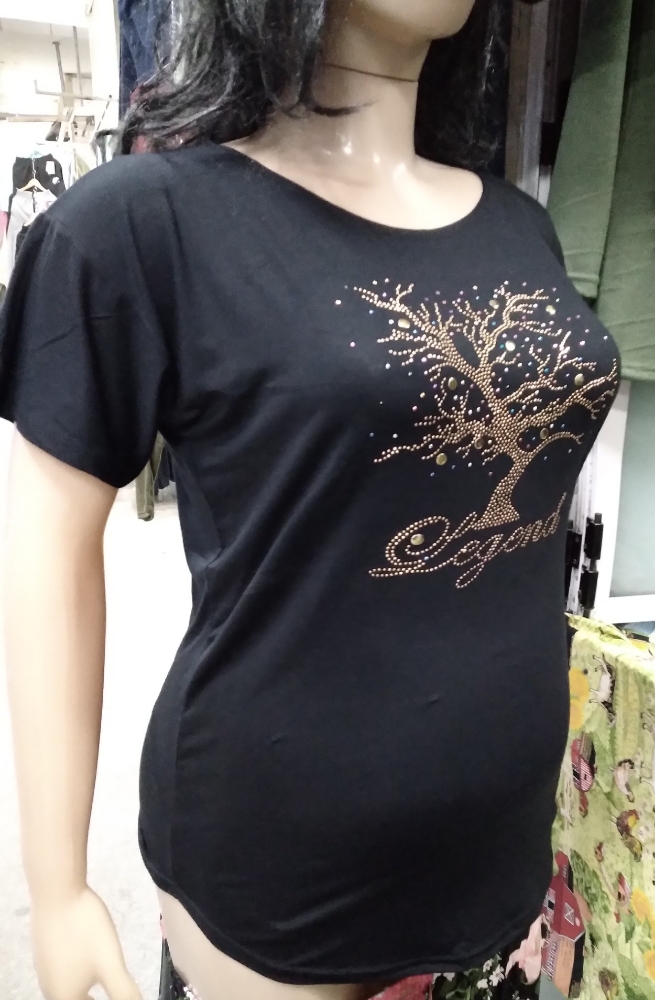 Remeras Modal Viscosa Brillo Talles Especiales - Imagen 2