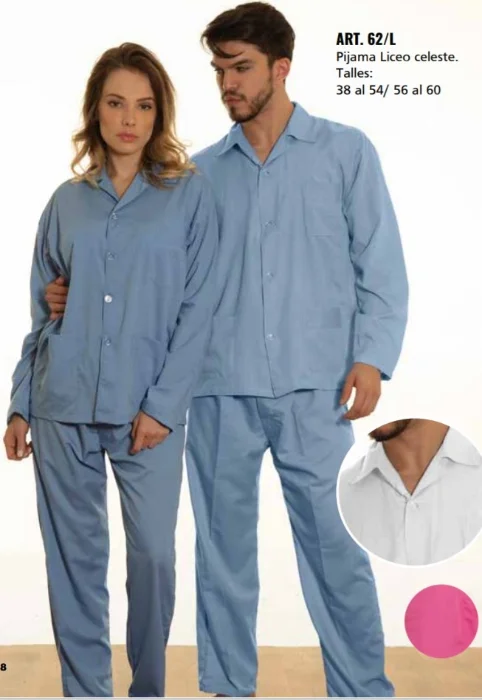 Pijama Liceo Policia M/larga Pant. Largo Modelo Unisex