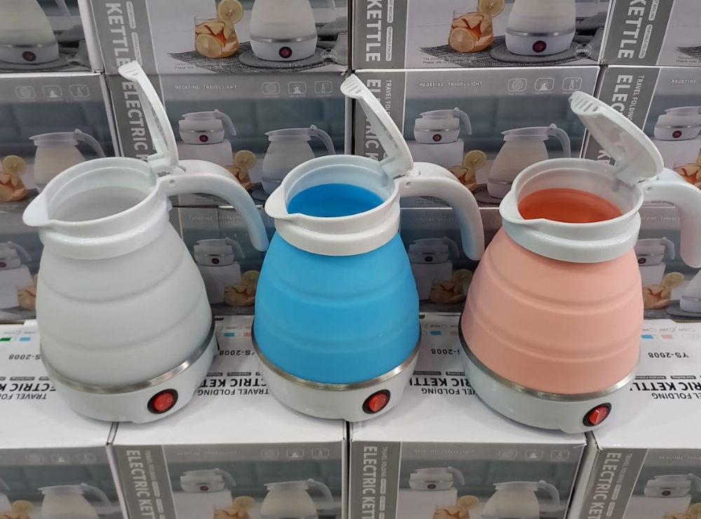 Pava Jarra Electrica Plegable de Silicon 600ml - Imagen 2