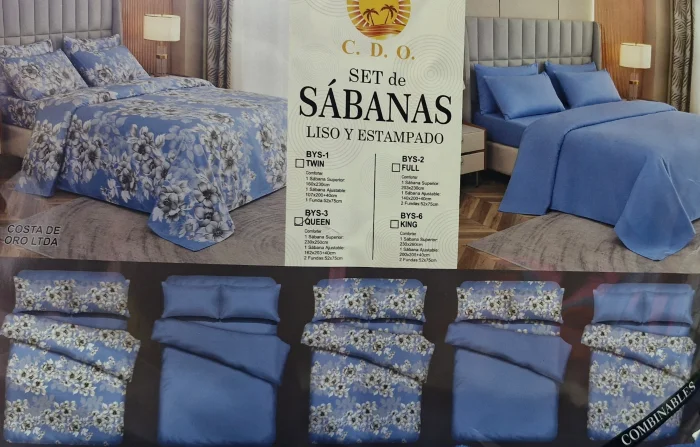 Set 2 Juegos de Sabana 1plazas Completos