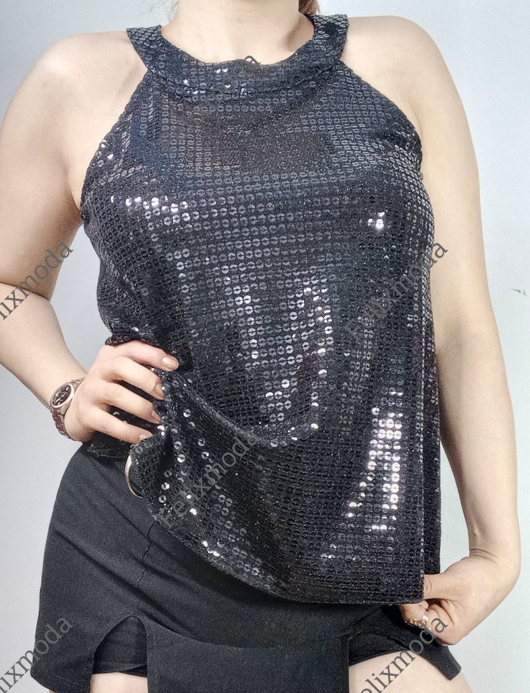 Musculosa Lentejuelas Xl - Imagen 2